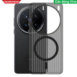 Ốp lưng Vivo X100s / X100 Pro / X100s Pro / X100 Ultra sóng từ tính vân sọc hỗ trợ sạc không dây