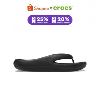 | CHÍNH HÃNG | DÉP XỎ NGÓN UNISEX CROCS MELLOW FLIP - BLACK
