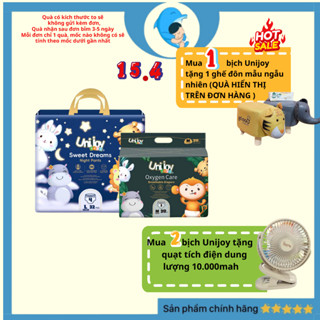 [SP có voucher Live X]Tã/bỉm Unijoy Oxygen Care size từ NB64/S62/M56/M48/L50/XL48/2XL44/3XL38 cho bé MECAHEO