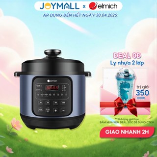 Nồi Áp Suất Điện Tử Elmich PCE-8571 6L 1000W, Hàng Chính Hãng, 8 Chế Độ, Điều Khiển Cảm Ứng -Joymall