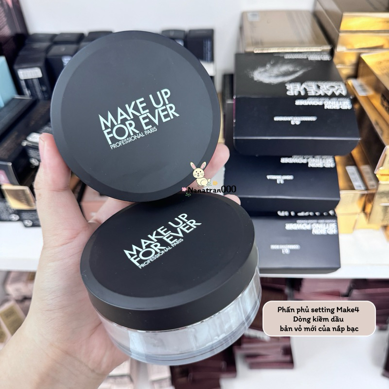 PHẤN MAKE4 SETTING KIỀM DẦU (BẢN MỚI CỦA NẮP BẠC)