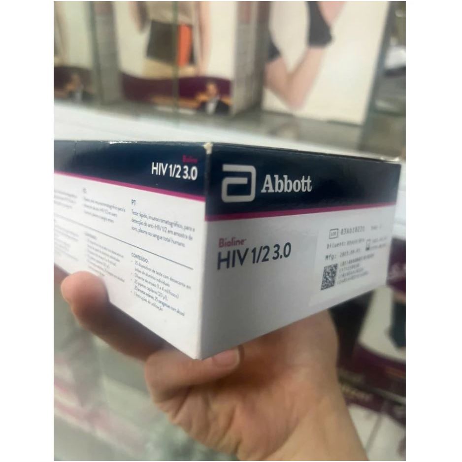 Combo 2 Test Nhanh HIV Tại Nhà Abbott 1/2 Che Tên Sản Phẩm Bảo Mật Thông Tin