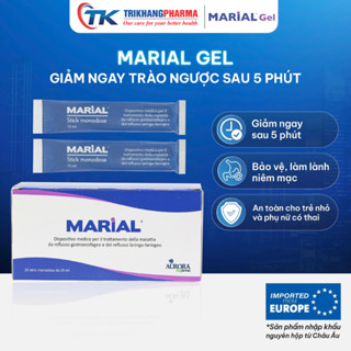 Hộp Marial Gel Giảm Trào Ngược Dạ Dày Bảo Vệ Phục Hồi Niêm Mạc Dạ Dày Thực Quản Giảm Ợ 20 Gói x 15ml