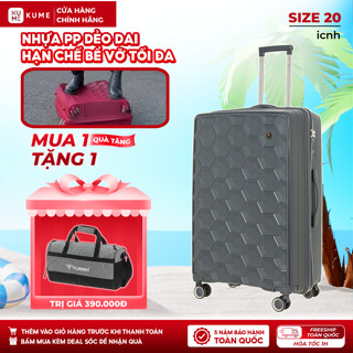 [TẶNG TÚI TRỐNG 0Đ] Vali KUME - KIGIN HACHI KG812, SIZE 20/24 - Nhựa ABS + PP Hạn Chế Bể Vỡ, Khóa Số Âm Bảo Mật