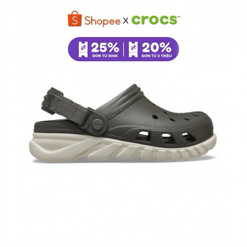 | CHÍNH HÃNG | GIÀY CLOG UNISEX CROCS DUET MAX ll - GRAY