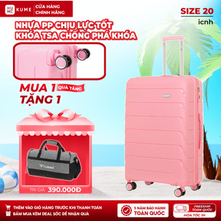 Vali Kume Size 20/24 - Vali Du Lịch Nhựa PP 100% Chống Bể Vỡ Va Đập, Khoá Bảo Mật Chống Rạch - HIGHLAND GLONAR HL818