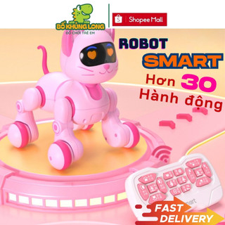  Đồ Chơi Chó Mèo Robot BỐ KHỦNG LONG Điều Khiển Từ Xa Thông Minh Với Hơn 30 Hành Động Kêu Chạy Ngồi  Đi Nhảy Cho Bé 