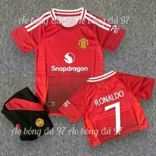  SET QUẦN ÁO THỂ THAO TRẺ EM CO IN TÊN  RONALDO SỐ 7-  VẢI MÈ THÁI CAO CẤP 