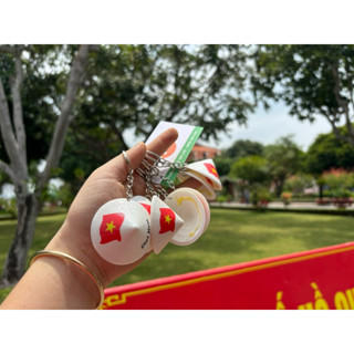  Móc khóa nón lá - trắng lá cờ chữ Việt Nam 