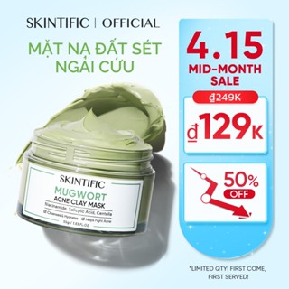 Mặt nạ đất sét ngải cứu cải thiện vấn đề mụn SKINTIFIC 55g