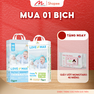 [COMBO 1 BỊCH] Tã Bỉm Dán Quần LOVE MAX 100% Organic Mỏng Nhẹ
