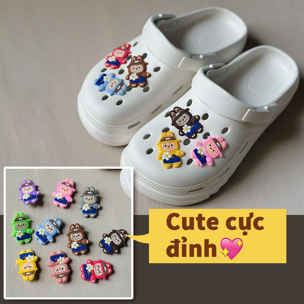 charm cross Khóa cài giày Dép sục Multiple sets sticker dép cross jibitzz cross charm dép cross-10