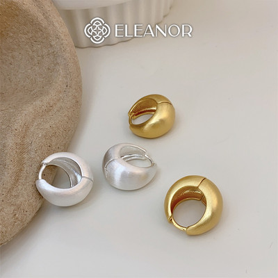 Bông tai nữ chuôi bạc 925 Eleanor Accessories basic phụ kiện trang sức khuyên tai tròn 9711