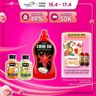 Combo 1 Xốt Muối Ớt Xanh + 1 Xốt Muối Ớt Đỏ + 1 Tương Ớt Chinsu 1Kg