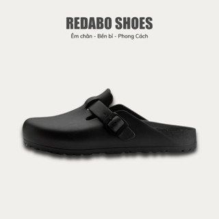 Dép Sục Nam Birken Boston Đen, Chất Cao Su Êm Chân, Bền Bỉ, Thời Trang Phong Cách