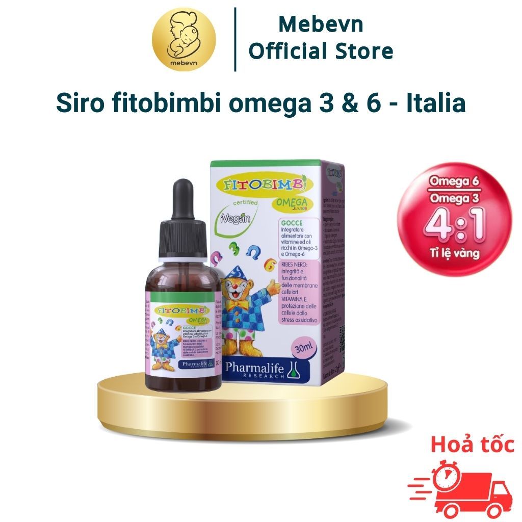 fitobimbi omega 3 cho bé, bổ sung omega 3, 6, omega3 hỗ trợ phát triển não bộ, thông minh, bổ mắt