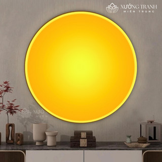 Tranh Hào Quang trơn để sau trang trí tượng phật có đèn trang trí decor thờ cúng tu tập chùa