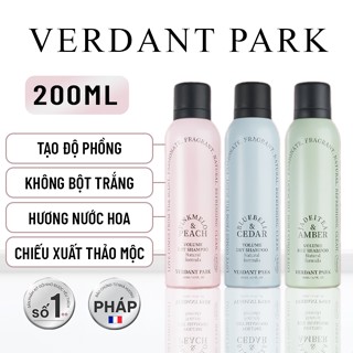 Xịt Khô Phồng Tóc VERDANT PARK 200ml Dầu Gội Khô Kiềm Dầu, Hết Bết Dính Tóc Mềm Mượt