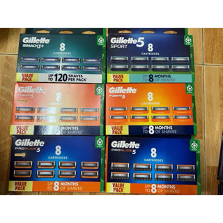 Đầu dao cạo râu Gillette 5 lưỡi kép :Fusion 5/ ProGilde /Fusion 5 Power