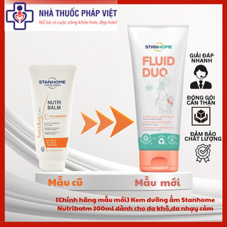   Chính hãng mẫu mới  Kem dưỡng ẩm Stanhome Nutribalm Fluid Duo 250ml dành cho da khô,da nhạy cảm 