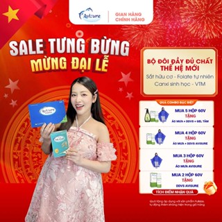 Combo Sắt canxi DHA vitamin Avisure mama + Hical và cho bà bầu hộp 120 viên