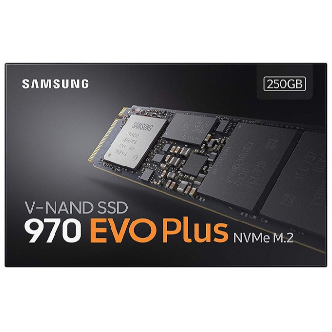 Ổ cứng SSD Samsung 970 EVO Plus 250GB M.2 PCIe NVMe 3x4 - (MZ-V7S250BW)