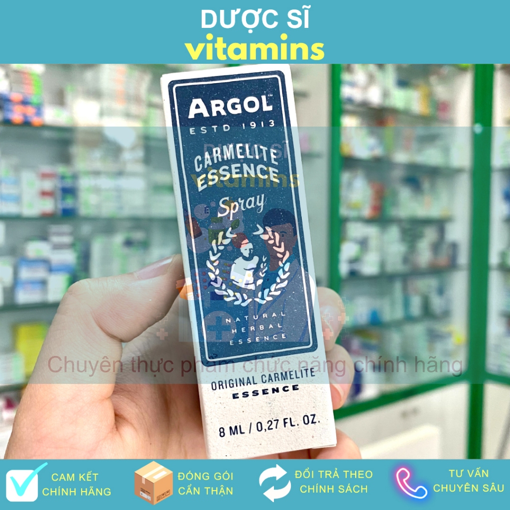 🍀 Tinh dầu ARGOL CARMELITE ESSENCE - Hỗ Trợ Cải Thiện Viêm Xoang, Đường Hô Hấp, Giảm Đau Họng, Khản 