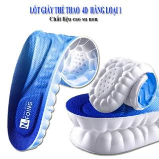 Lót Giày Thể Thao 4D Nafoing Cao Cấp Bằng Cao Su Non  Êm Ái Hàng Loại 1