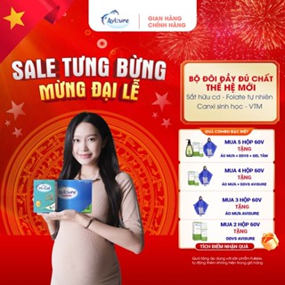 [Tích điểm nhận quà] Bộ đôi bầu thế hệ mới đầy đủ sắt canxi DHA vitamin Avisure mama Hical 60 viên