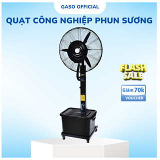 Quạt công nghiệp phun sương công suất lớn Gaso 2025 Quạt công nghiệp siêu mát Bảo hành 5 năm