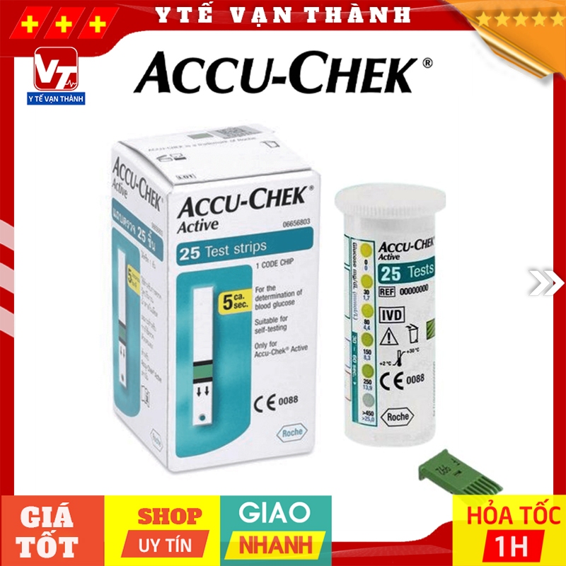 ✅ Que Thử Đường Huyết Accu-Chek ACTIVE | (Date Xa) | (Accu Check) (AccuChek) (AccuCheck) -VT0056