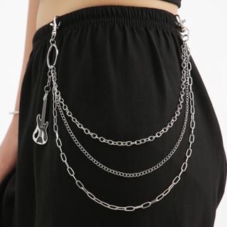  Vòng dây xích đeo thắc lưng quần váy nam nữ chiếc đàn âm nhạc ca sỹ 