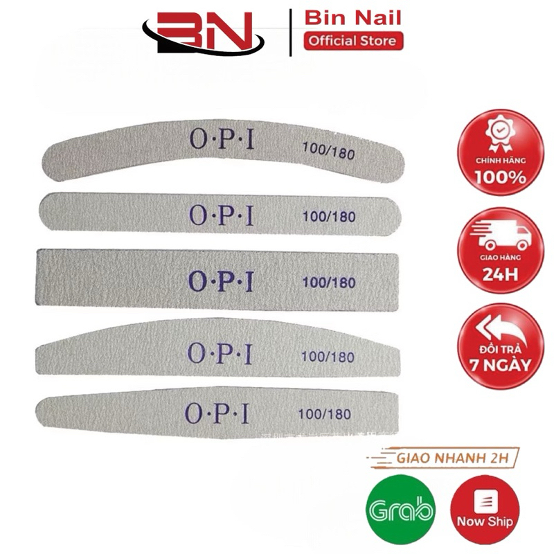 Dũa móng OPI loại cứng dùng bền - Dũa dày 5 hình chuyên dụng làm nails