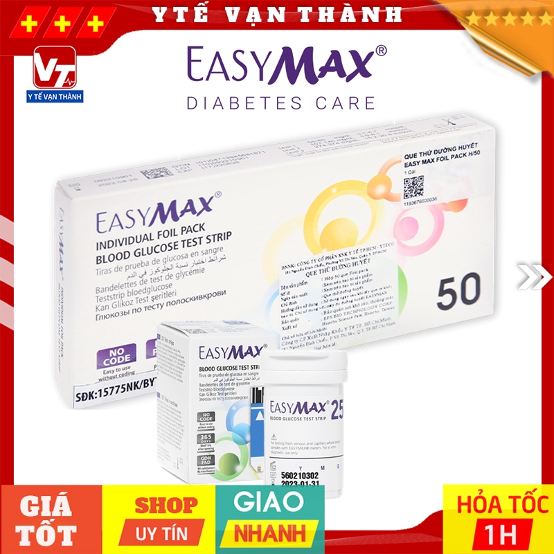 ✅ Que Thử Đường Huyết EasyMax (Easy Max) | (Date Xa) -VT0761