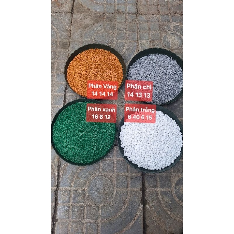 1kg (hàng chiết lẻ) Phân Tan Chậm, Phân chì 14 13 13, Phân vàng 14 14 14, Phân Xanh, Phân trắng