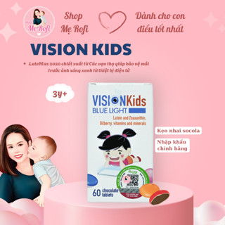 (Link tặng) Kẹo sáng mắt Vision Kids Blue Light dạng kẹo socola cho bé từ 3y - Mẹ Rofi