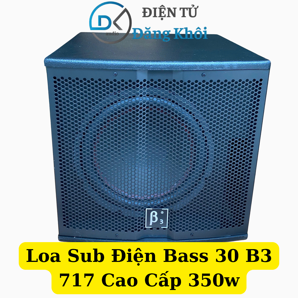 Loa Sub Điện Bass 30 B3 717 350W, Tặng Dây AV 1 ra 2, AV 2 ra 2, Loa Siêu Trầm Bass 30 Cao Cấp