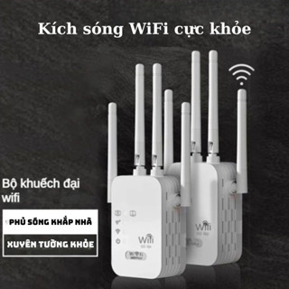 Bộ Kích Sóng Wifi 6 Râu Tốc Độ cao Phát Xuyên Tường Kết Nối Xa Sóng Mạnh