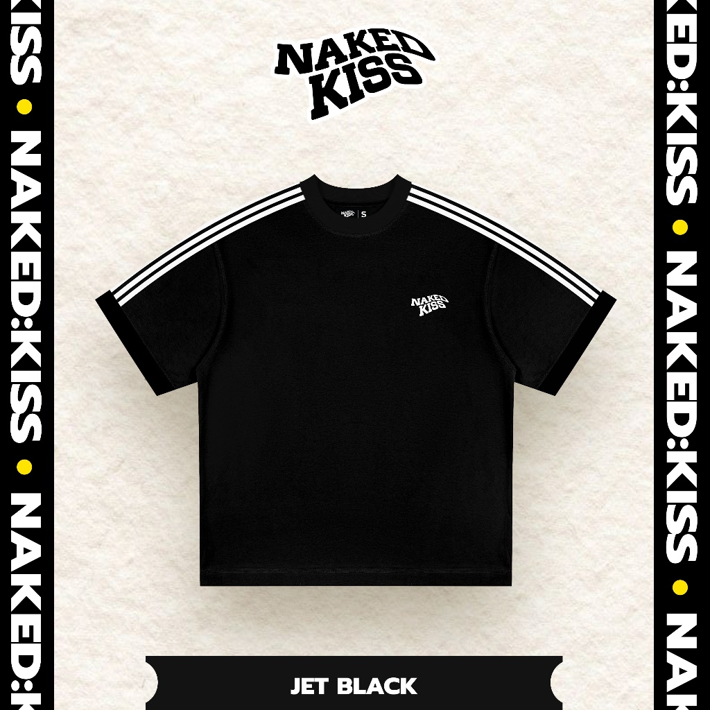 Áo thun NakedKiss Jet Black - Regular Fit - NAKEDKISS TSHIRT