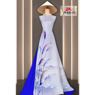 Vải áo dài in hình trống đồng