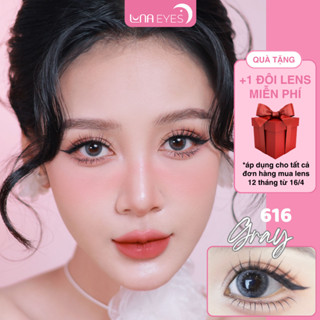 [1 year] Lens LUNA EYES 616 GRAY size nhỏ