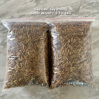   2KG  Sâu canxi sấy khô  phồng cho gà mái đẻ gà đá cá koi ngan vịt chim...giàu dinh dưỡng 