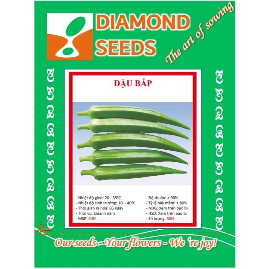 Hạt Giống Đậu Bắp Xanh 50 hạt - HÀNG CÔNG TY