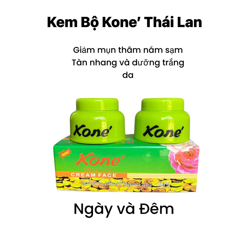 Bộ kem Kone  Thái Lan Ngày Đêm Chính Hãng