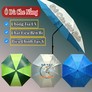 Ô câu cá ô dù che nắng mưa đi câu cá tiện lợi 1m8 dọc dưa và xanh bạc hàng dày dặn cao cấp Đồ Câu Việt Bắc