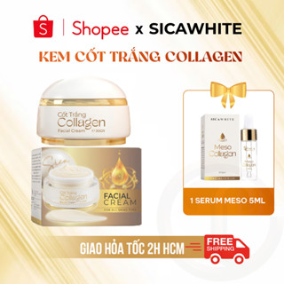 Kem Cốt Trắng Collagen Sica White 25G, Hỗ Trợ Da Nám, Tàn Nhang, Không Đều Màu - SICA WHITE
