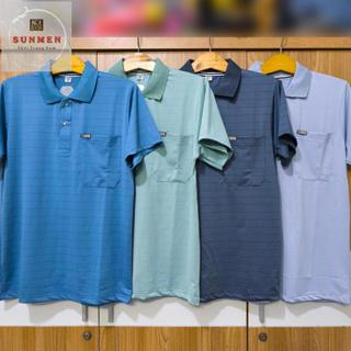 [POLY LƯỚI] Áo Thun Nam Cổ Trụ Trung Niên Chất Poly Lưới Siêu Mát Co Giãn 4 Chiều From Rộng 50-80kg