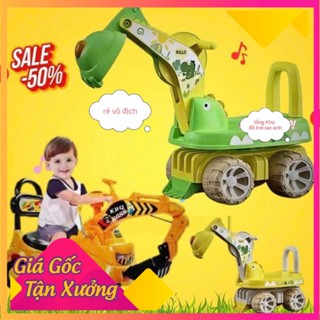 Xe cẩu chòi chân cho bé dùng cho trẻ 2 đến 4 tuổi chịu tải 30 cân có còi có nhạc làm từ nhựa cao cấp