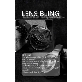 LENS CAO CẤP (4K)/ LENS BLING / Lens 2in1