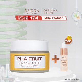 Mặt Nạ Enzyme Trái Cây Zakka Naturals Làm Sạch Mềm Da, Tẩy Tế Bào Chết PHA Fruit Enzyme Mask 40g